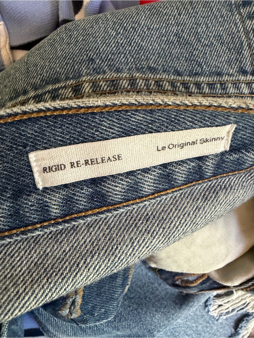 FRAME Denim Rigid Re-Release Le Original Skinny Vine Distressed Revolve 26 - Picture 5 of 7